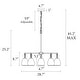preview thumbnail 5 of 9, Blobfish Modern Gold 5-Light Glass Chandelier Radial Light for Living Dining Room - Dia.28.7" x H24.8"