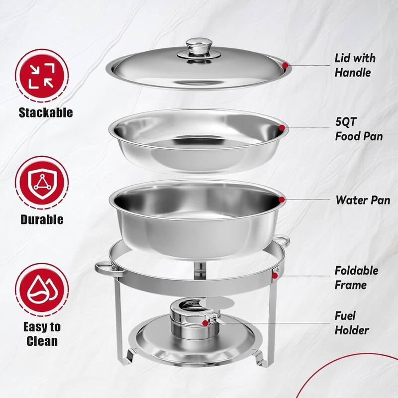Portable Buffet Server, Commercial Soup Warmer Set