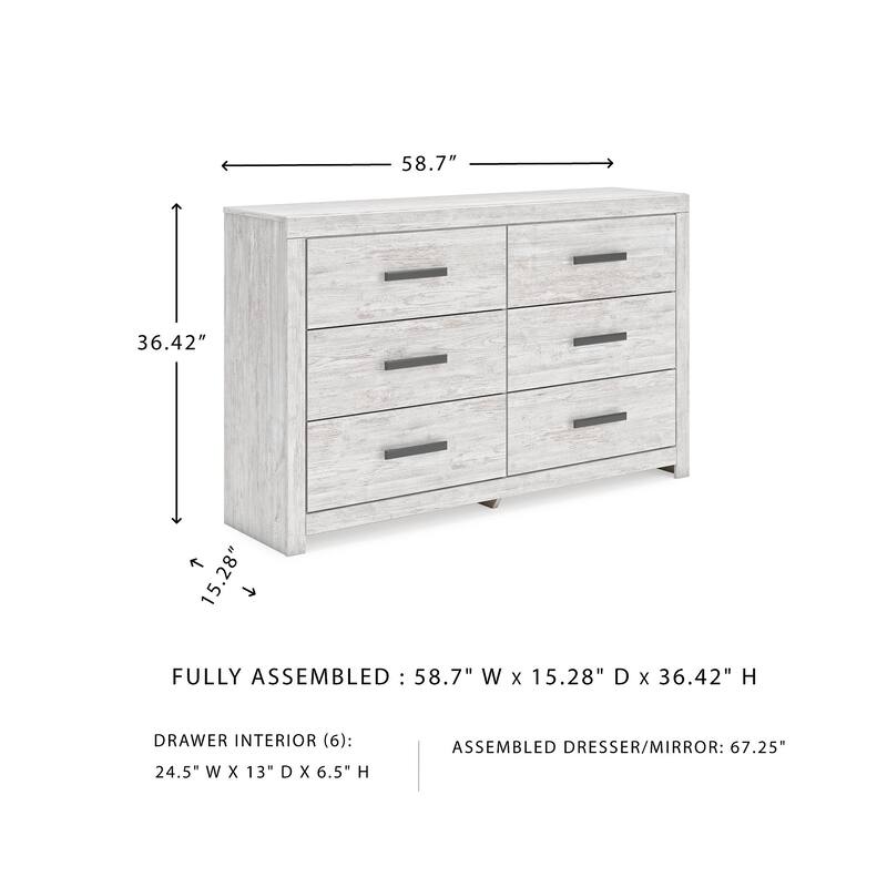 Signature Design by Ashley Cayboni Whitewash Dresser