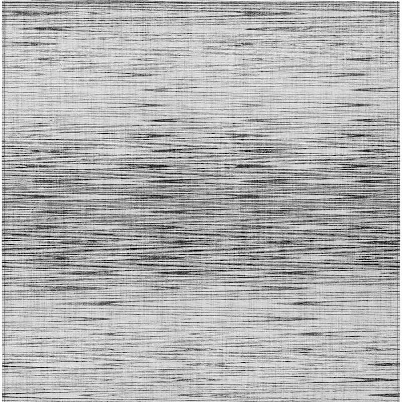 HomeRoots Abstract Transitional Rectangle Outdoor Rug