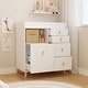 preview thumbnail 6 of 36, Storage Dresser Chest w/Changing Station for Infant Kids Bedroom White