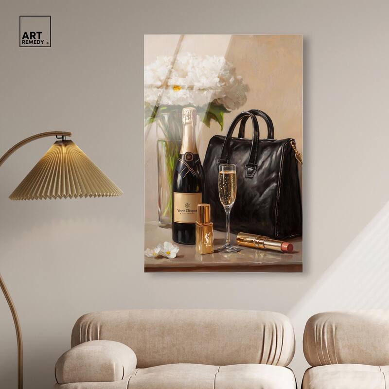 Cheers to Lovely Glam Acrylic by Art Remedy, Ready to Hang