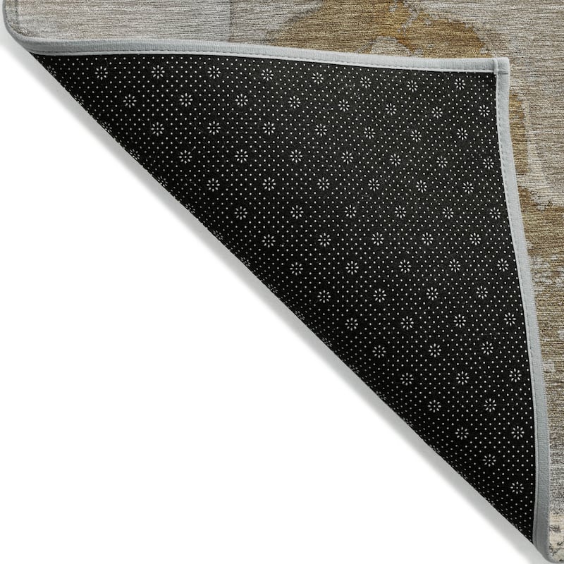 Nane Unique Abstract Weather Resistant Timeless Fusion Runner Outdoor Rug