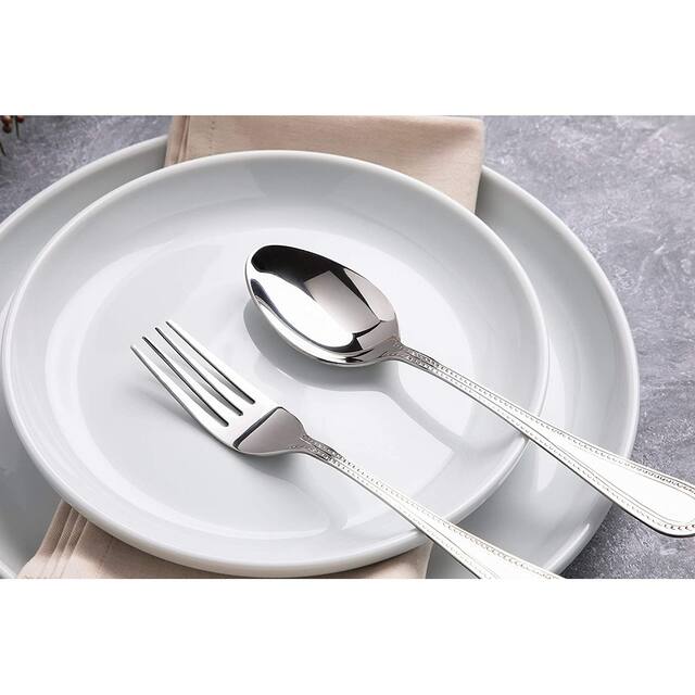 20 Piece Silverware Flatware Set Stainless Steel Utensils Cutlery Set - Service for 4 - Dishwasher Safe