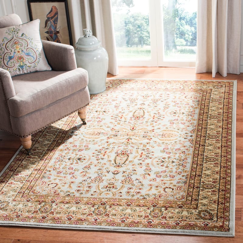 SAFAVIEH Lyndhurst Fulgencia Traditional Bordered Oriental Area Rug - 4' x 6' - Grey/Beige - Rectangle