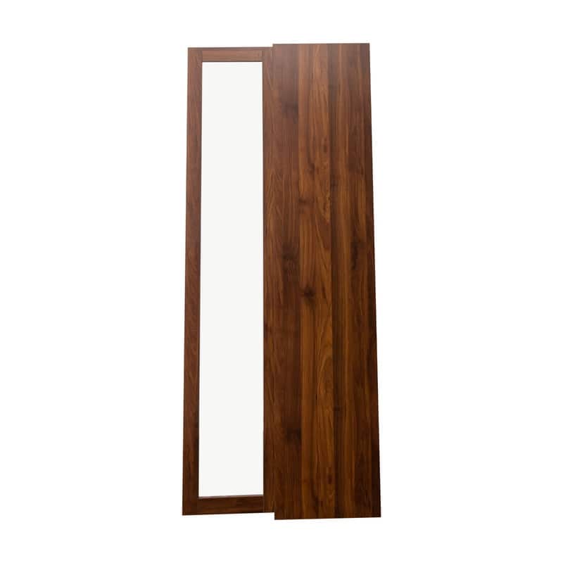 Modern Display Bookcase – Glass-Front Storage Cabinet with 5 Shelves & LED Illumination‌ - 15.75in. W X15.75in.DX70.87in. H