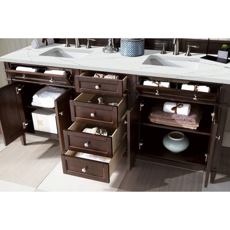 James Martin Vanities 650-V72-FENC Brittany 72" Free Standing Double