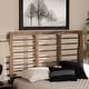 preview thumbnail 10 of 12, Carolyn Mid-Century Ash Walnut Finished Wood Headboard