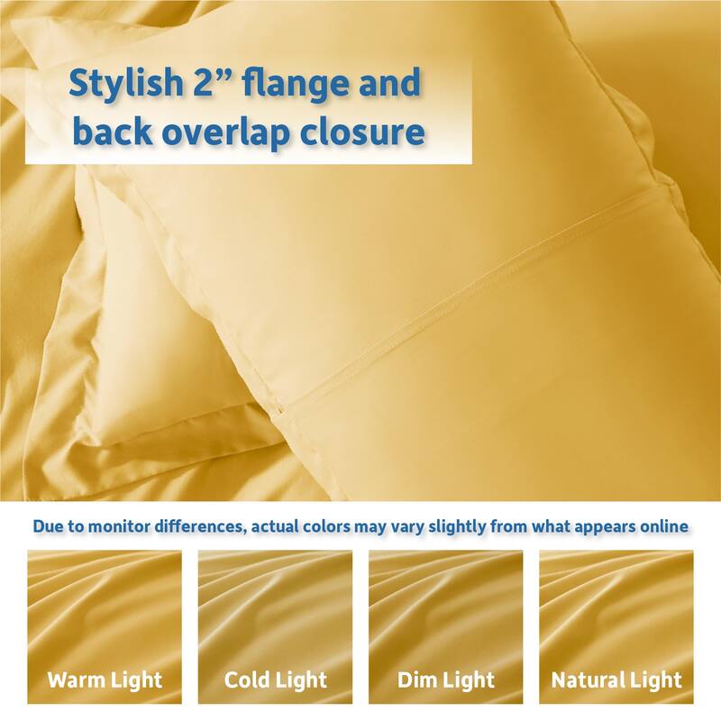 Nestl Ultra Soft Double Brushed Microfiber Duvet Cover Set with Button Closure