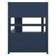preview thumbnail 18 of 18, Full Size Loft with Wardrobe and Desk,Wood Loft Bed with Cabinet and Bookshelf