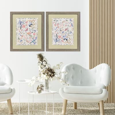 Paragon Garden Friends Framed Art - Set of 2