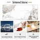 preview thumbnail 25 of 25, 55” Rectangular Kitchen Dining Table Sintered Stone Tempered Glass Top with Metal Frame Table