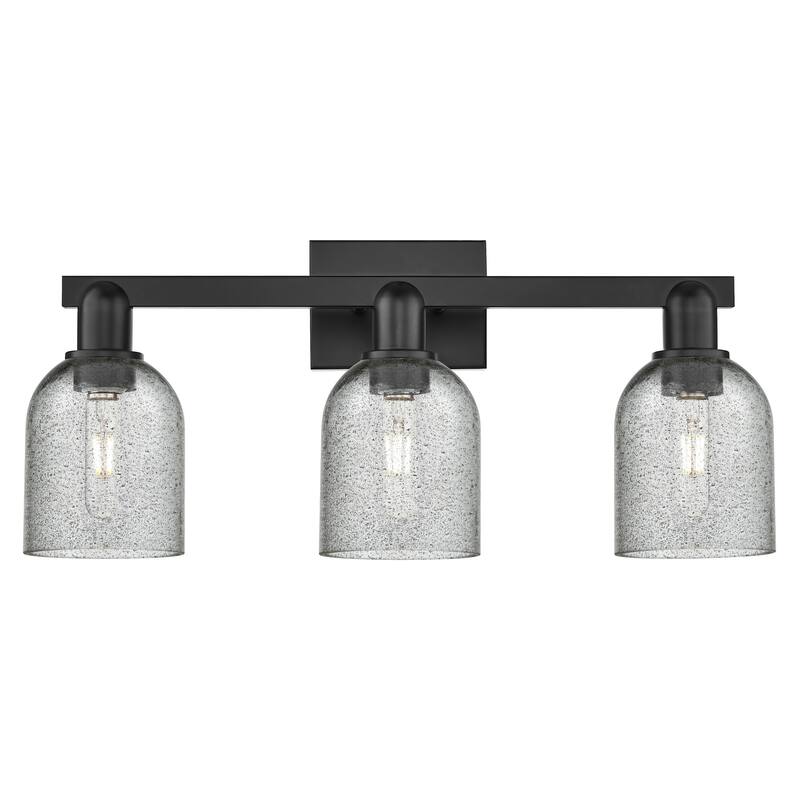 Innovations Lighting 716-3W-11-24 Caledonia Vanity Caledonia 3 Light - Matte Black / Charcoal