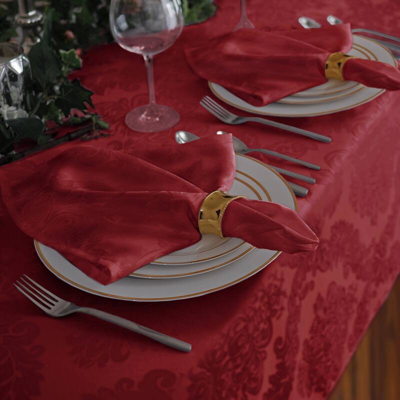 Elrene Barcelona Damask Fabric Napkins (Set of 4) - 17" w x 17" l