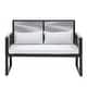 preview thumbnail 12 of 16, Patio Wicker Loveseat with Cushions