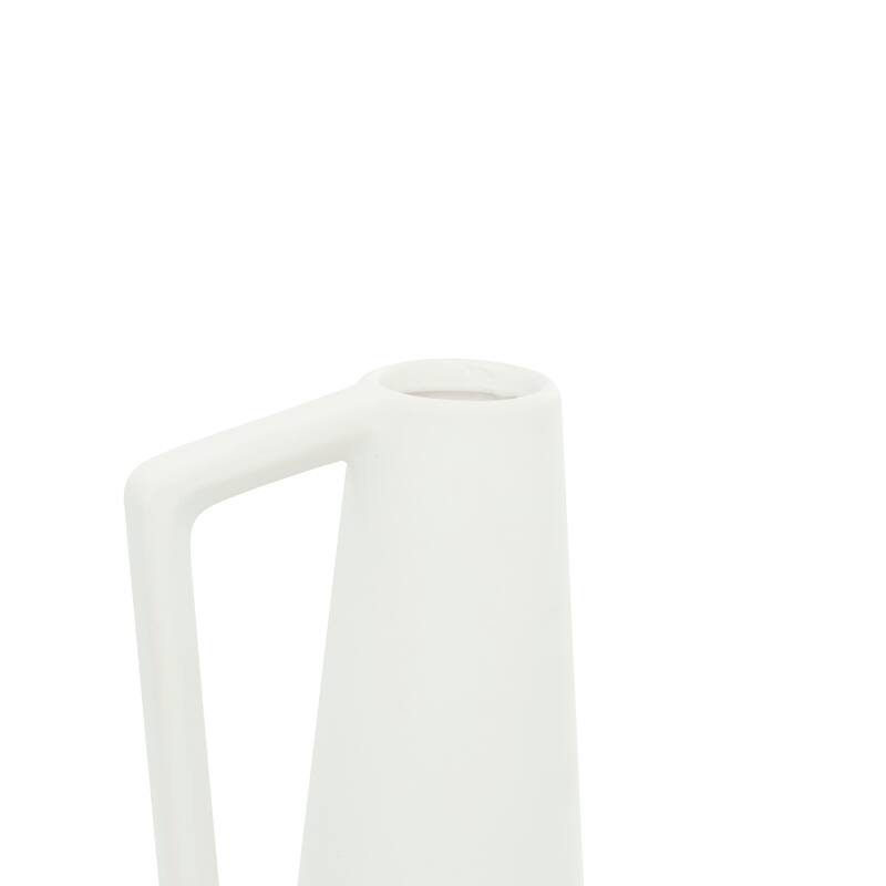 CosmoLiving by Cosmopolitan Ceramic Vase with Handles (Set of 3) - Black or White