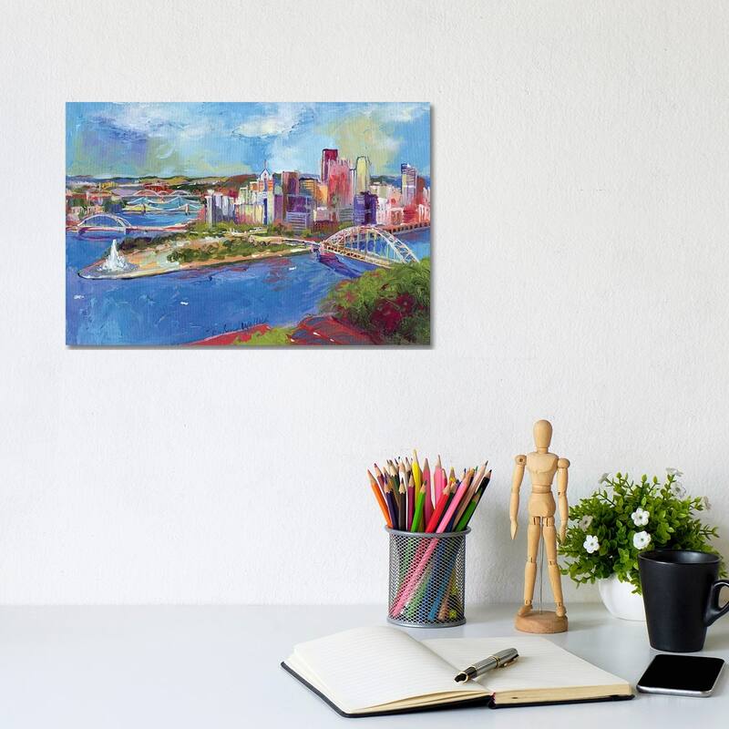 iCanvas "Pittsburgh" by Richard Wallich Canvas Print - 8x12x0.75