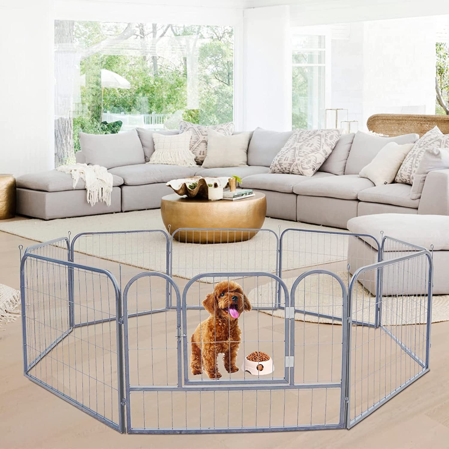Metal clearance pet pen