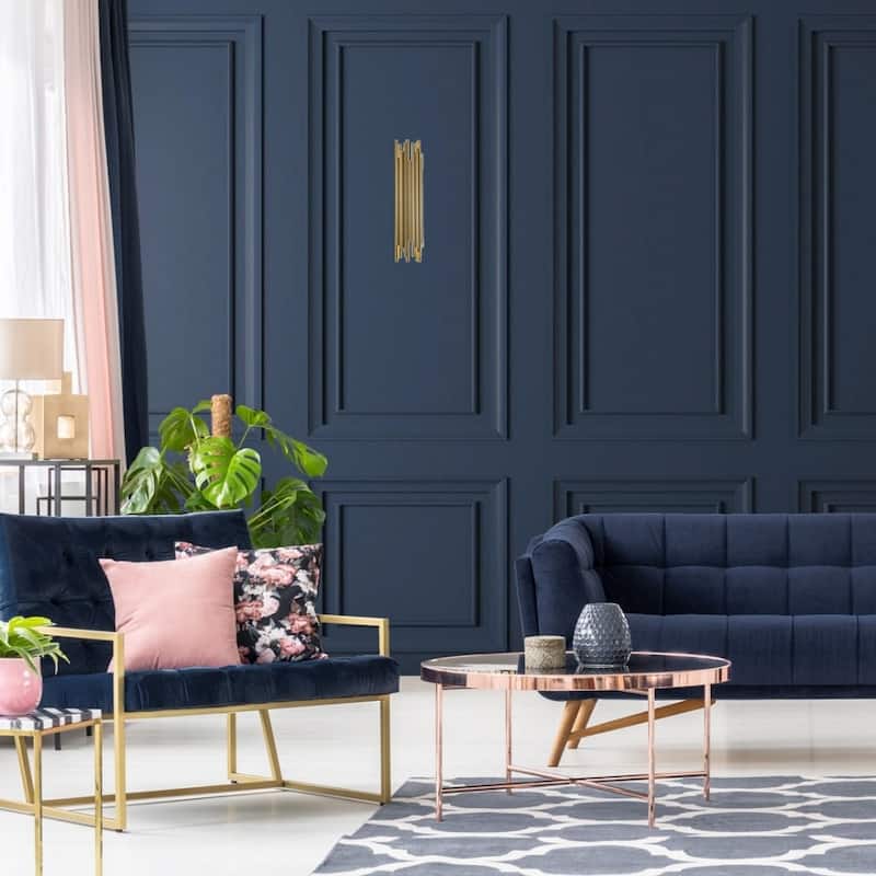 2-Light Gold Stainless Steel Rod Wall Sconce