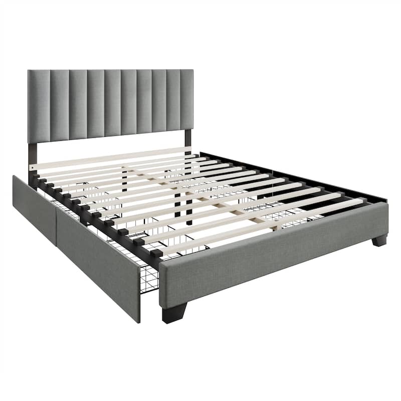 Clayfell Olean Upholstered Storage Platform Bed