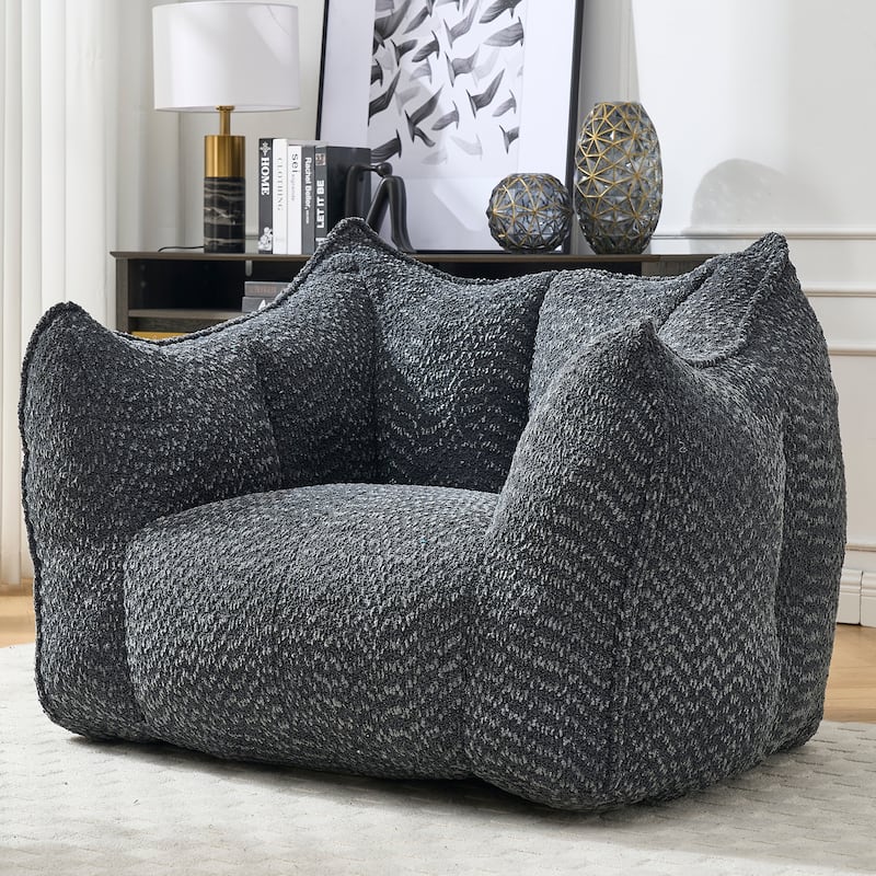 Lazy Bean Bag Chair with Arms for Living Room