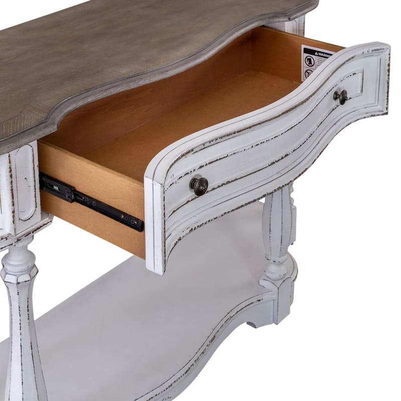 Magnolia Manor Antique White 56 Inch Hall Console Table