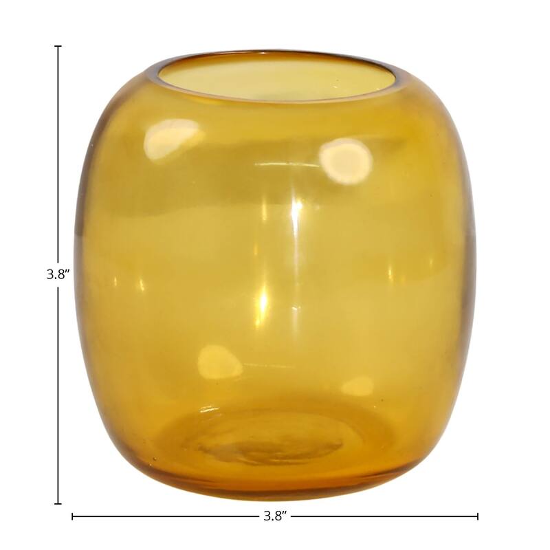 Lucy Votive, Amber (Set of 4)