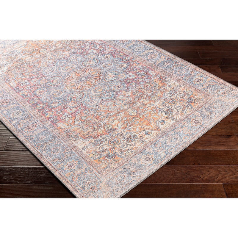 Artistic Weavers Taher Traditional Persian Printed Machine Washable Area Rug