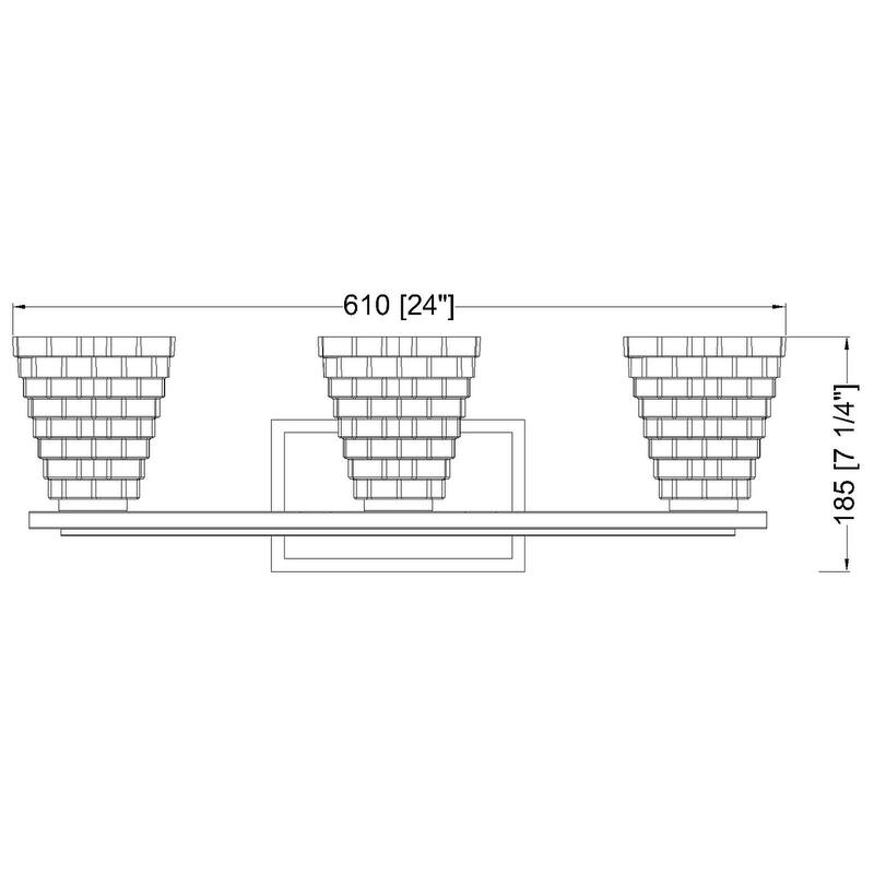Z-Lite Annalise 3 Light Vanity - Chrome