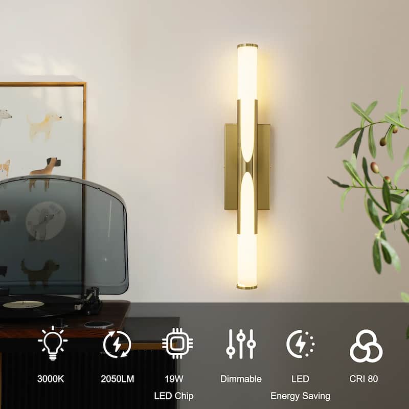 Modern Dimmable LED Wall Sconce Bathroom Vanity Light