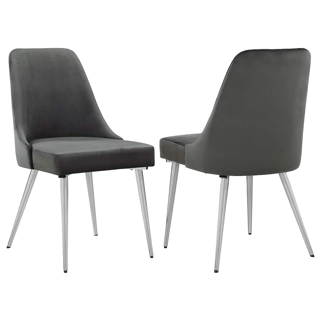 Cabianca Grey Upholstered Dining Side Chair (Set of 2)