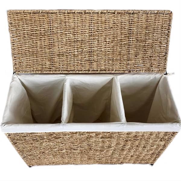 3 Section Lined Hamper