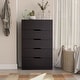 preview thumbnail 16 of 22, Furniture of America Marlone Contemporary Flush Base 5-drawer Chest Cappuccino