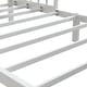 preview thumbnail 12 of 11, Gezen Toddler Bed Frame with Guardrails Safety Metal Upholstered Paltform Bed for Children Kids, White