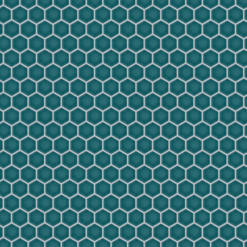 Merola Tile Tribeca 1" Hex Jade 10-1/4" x 11-7/8" Porcelain Floor and Wall Tile - Case (10 Tiles)