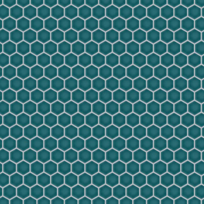 Merola Tile Tribeca 1" Hex Jade 10-1/4" x 11-7/8" Porcelain Mosaic Floor and Wall Tile