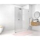 preview thumbnail 16 of 25, Glass Warehouse 78" x 60" Frameless Shower Door - Single Fixed Panel Matte Black