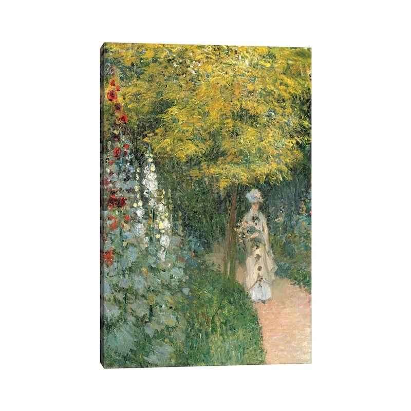 iCanvas "Rose Garden, 1876 " by Claude Monet Canvas Print