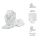 preview thumbnail 3 of 7, Sagebrook Home Modern Polyresin Geometric Lion Figurine - Stylish Decorative Sculpture for Home Decor - 13" x 6" x 8"