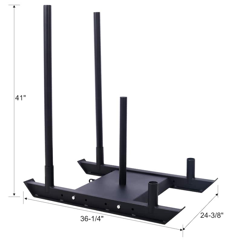 Adjustable Fitness Sled for Speed, Agility, & Explosive Power Training - 36.20" x 23.375" x 41"