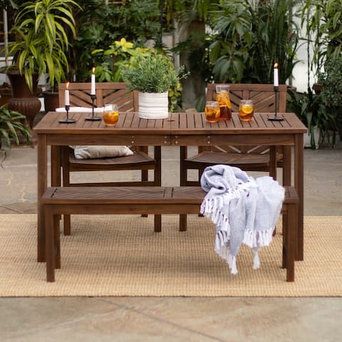 Middlebrook Elephant Point 4-Piece Acacia Outdoor Dining Set