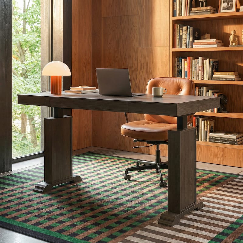 Electric Standing Desk with Memory Control, Adjustable Height Sit Stand Desk, Computer Desk, Home Office Workstation