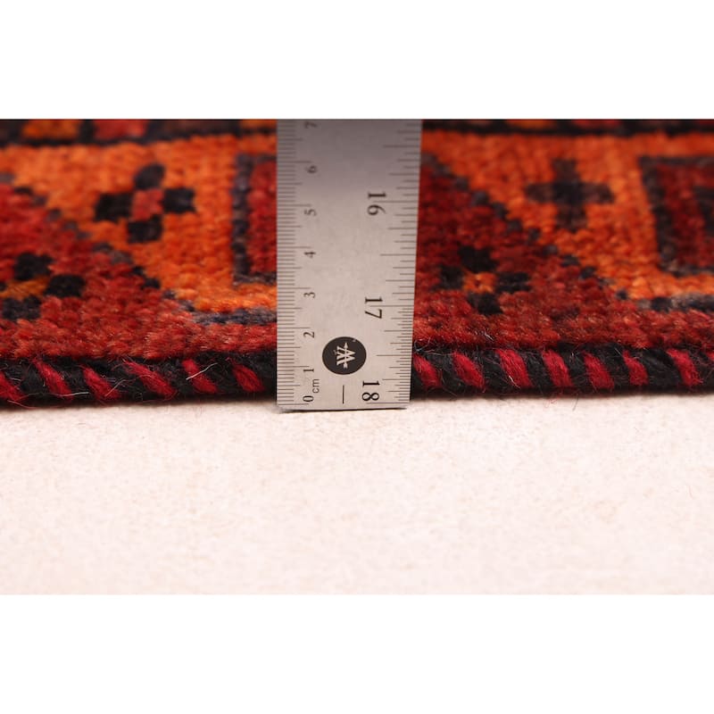 ECARPETGALLERY Hand-knotted Melis Vintage Red Wool Rug - 5'10 x 7'3