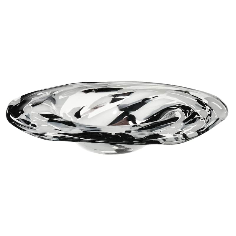 Elk Home Gisli Black Finish Glass 16.5 Inch Wide Bowl