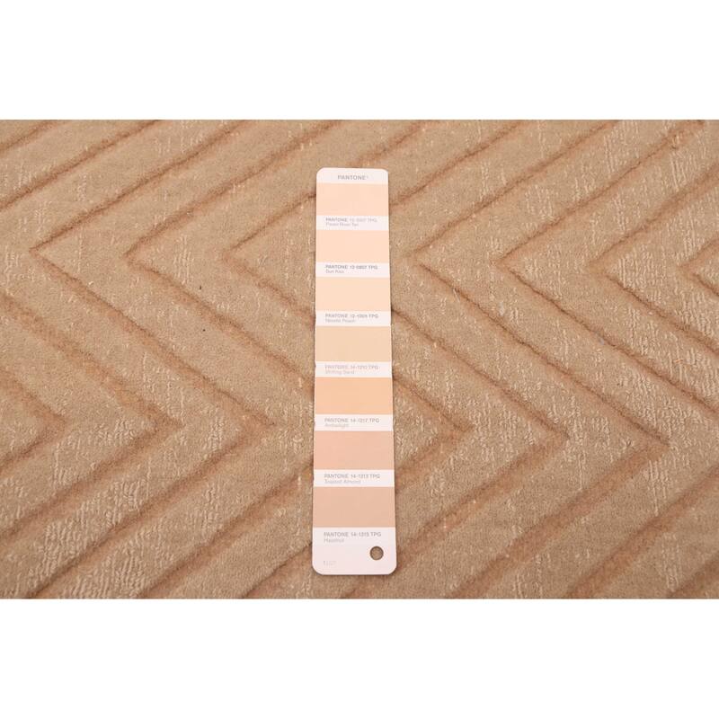 ECARPETGALLERY Hand Loomed Kashkuli Gabbeh Beige, Tan Wool Rug - 7'9 x 11'1