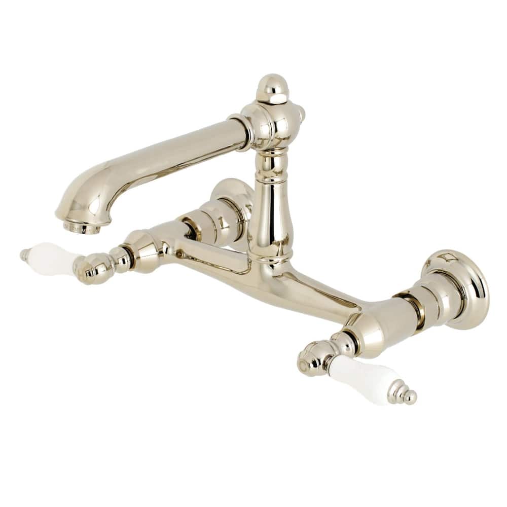 Kingston Brass English Country 1.2 GPM Wall Mounted Bridge Bathroom