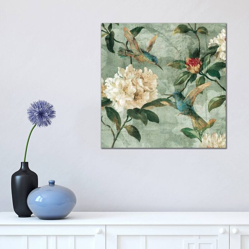 iCanvas "Birds Of A Feather I" by Renee Campbell Canvas Print - 18x18x1.5