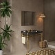 preview thumbnail 4 of 13, 36 in. Ceramic Single Bowl Console Sink and Gold Legs Combo with One Towel Bar and 3 Faucet Holes