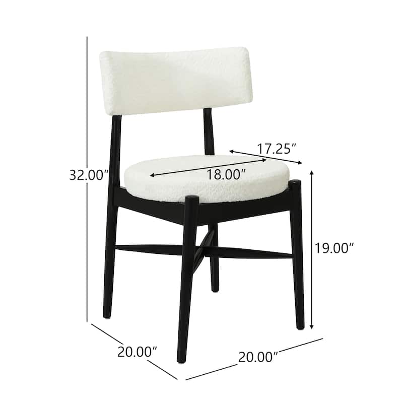 Lumen Dining Chairs Rubberwood (Set of 2 ) by Christopher Knight Home