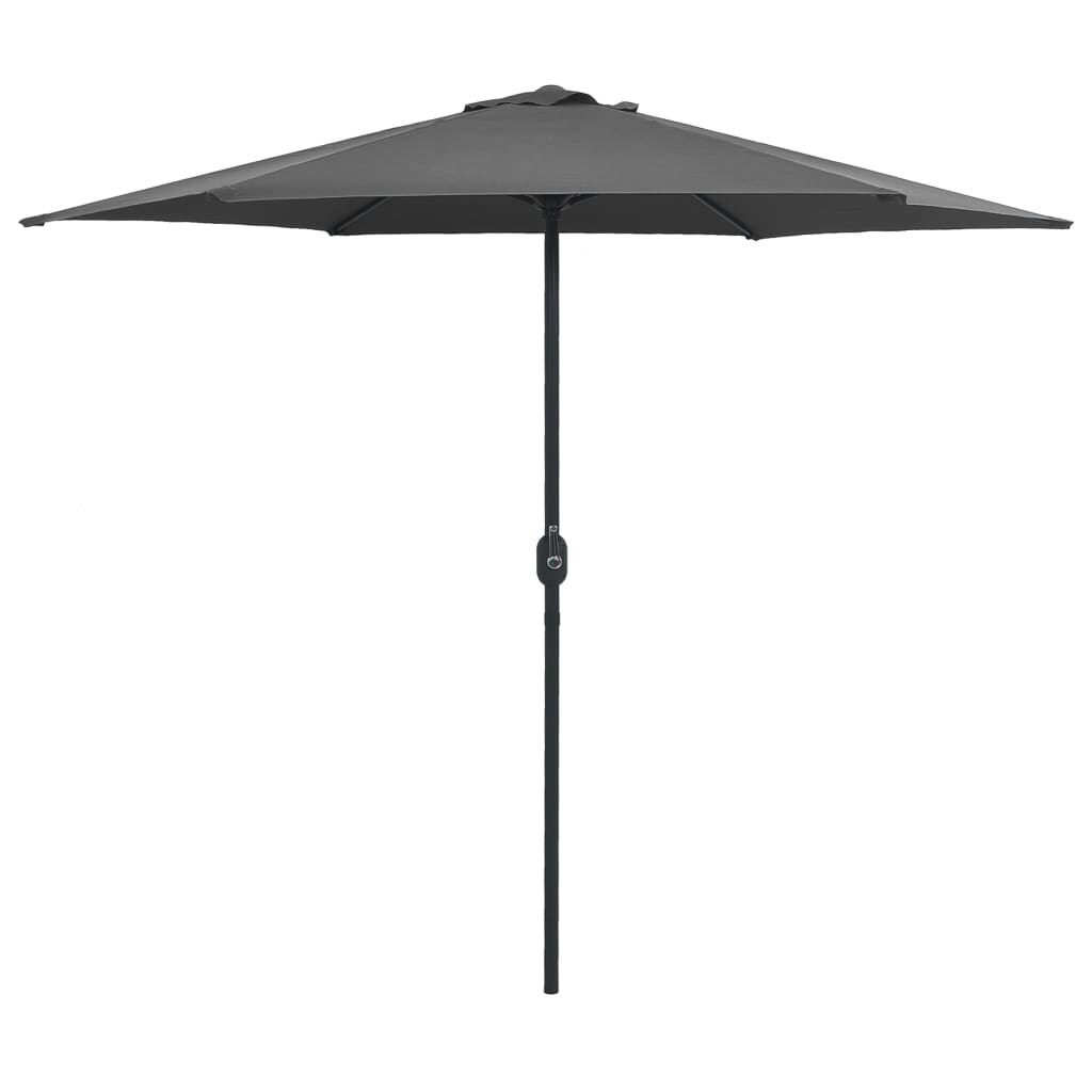 Global Pronex Outdoor Parasol with Aluminum Pole 106.3 inchx96.9 inch Anthracite